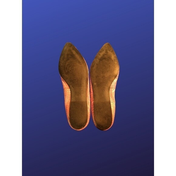 APT. 9 & CO. "Bullseye-6” Pointy Toe Flats,100% Leather, PINK REPTILE,10M, NWOB - Picture 9 of 9